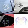 Funny Vinyl Middle Finger Car Reflective Stickers 15cm*15cm Motorcycle Bicycle Sticker Decals Cartoon Auto Exterior Accessories