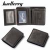 Fashion Men Leather Short Wallets Classic Design Business Card Holder Wallet