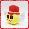 Roblox Мягкая игрушка «Укради Мозговую Гниль» Квадратная Желтая Набивная Кукла с Красной Цилиндрической Шляпой Белыми Крыльями Лицом-Вопросительным Знаком Для Фанатов Игры