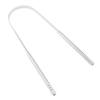 Stainless Steel Tongue Scraper Achieve Maximum Cleaning Anti-slip Handle Smooth Surface Semicircle Tongue Scraper