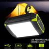 LED Camping Light USB Rechargeable Lantern For Outdoor Tent Lamp Portable Mobile Power Bank Emergency Lights For BBQ Hiking