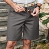 Мужские шорты средней посадки с застежкой-молнией на пуговицы, длиной до колена, с 2 боковыми карманами, легкие повседневные летние пляжные шорты