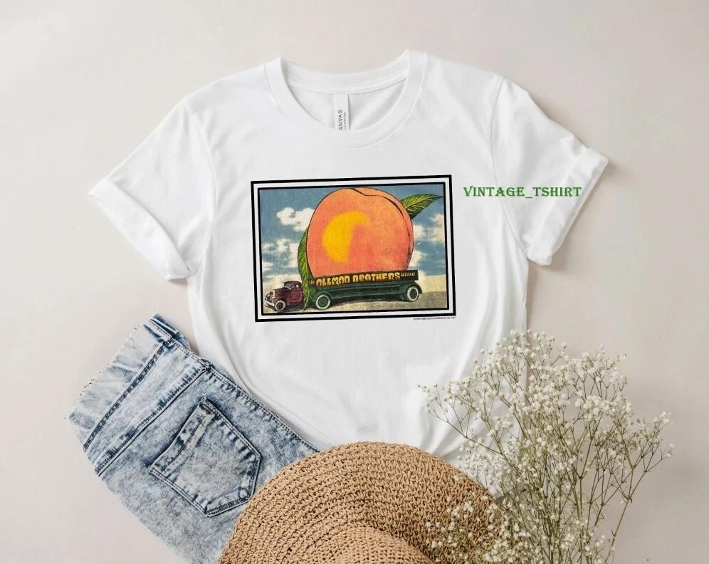 Comfort colors The Allman Brothers Band Eat a Peach Альбом Футболка Топы футболки Мужская Женская Унисекс Винтаж