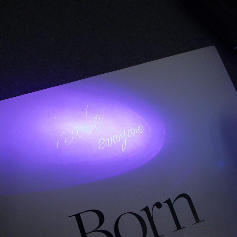 Stationery Silver Plastic Material Invisible Ink Pen UV Light Pen Ballpoint Pens Magic Secret Pen