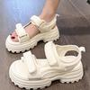 Sports Sandals Women 2025 New Internet Celebrity Muffin with Velcro Casual Wear Velcro Beach Shoes Women
