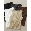 High Elastic Thread Cotton Wide Shoulder Strap Sleeveless Vest Female Summer New Tight Inside with Outer Wear Strap