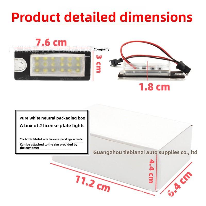 LED License Plate Light Compatible with VOLVO V70 XC70 S60 S80 XC90 High Quality Car Accessories tallation Kit Easy DIY Fit