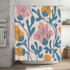 Современная шторка для душа с цветочным принтом, декоративная, водонепроницаемая, тканевая, для украшения дома, различных размеров! (