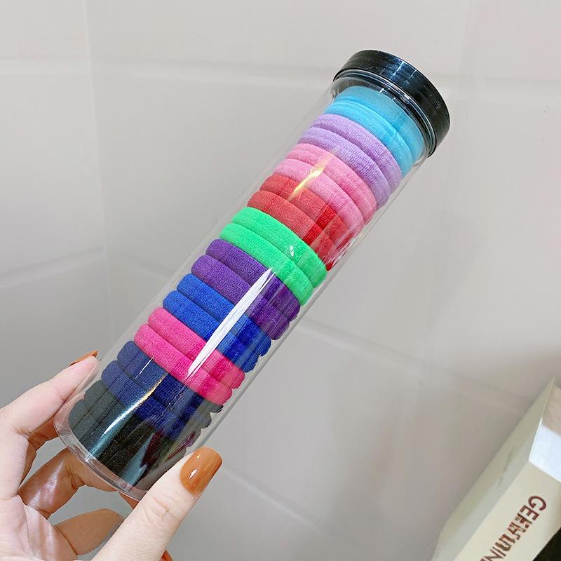 20 шт. простых корейских резинок для волос в стиле инс, женские эластичные резинки для волос, высокоэластичные, прочные, толстые, бесшовные резинки для волос