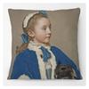 Vintage European Lady Girl Print Throw Pillow Cover Decorative Soft Plush Classical Cushion Cover 45*45 Pillowcase Home Decor