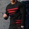 Men's Fashion Casual Top 3D Printed Long Sleeve T-shirt