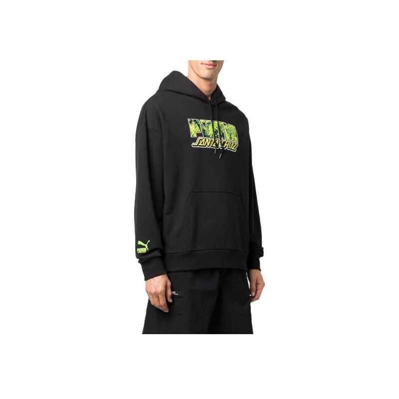 Puma Толстовка с принтом логотипа Мужские топы Черный 532240-01