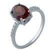 Серебряное кольцо с натуральным гранатом (2035183)