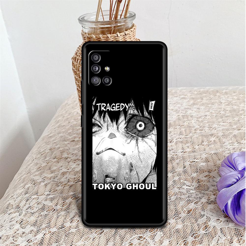Чехол для Samsung Galaxy A52 A12 A51 A32 A71 A21s A22 A11 A02s A03 A23 A13 A53 A41 A31 A72, мягкий чехол для телефона Tokyo Ghoul Anime Sac