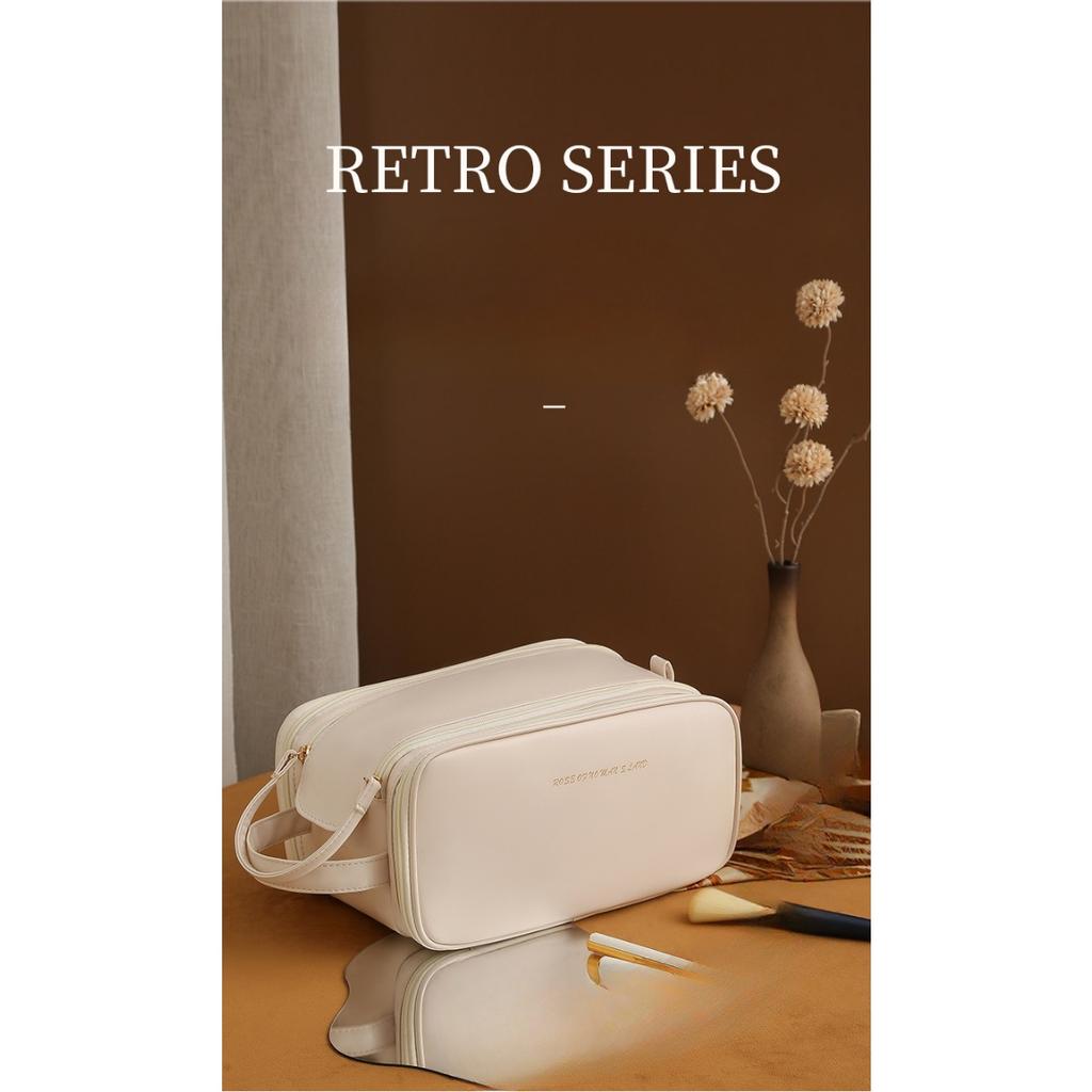 Женская многофункциональная косметичка - Большая вместительная портативная дорожная коробка для хранения косметики, В комплекте отделения для кистей и туалетных принадлежностей