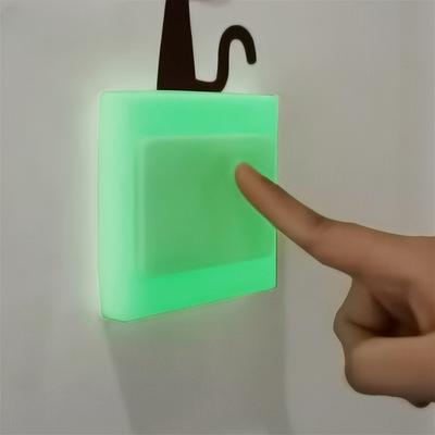 Силиконовая наклейка на переключатель, светящаяся в темноте, бесконтактная розетка, защитная крышка, водонепроницаемая крышка переключателя, настенная наклейка, бытовая, светящаяся, прозрачная