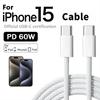 PD 60W Fast Charger 6A USB C To Type C Cable For Apple iPhone 15/16 Pro MAX Quick Charging For Samsung S24 Xiaomi Cable