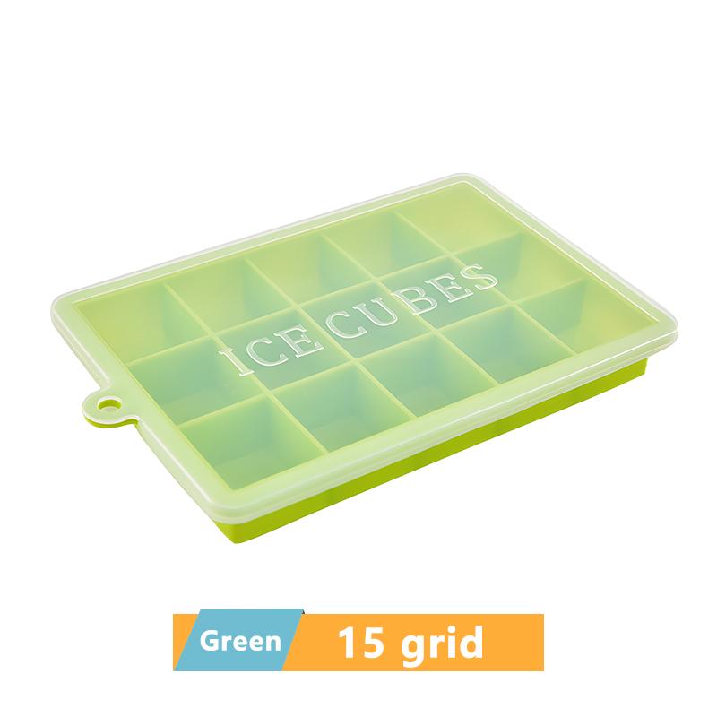 4/6/8/15/24 сетка большой лоток для льда гигантский большой пищевой силиконовый кубик льда квадратный лоток форма DIY льдогенератор лоток для кубиков льда
