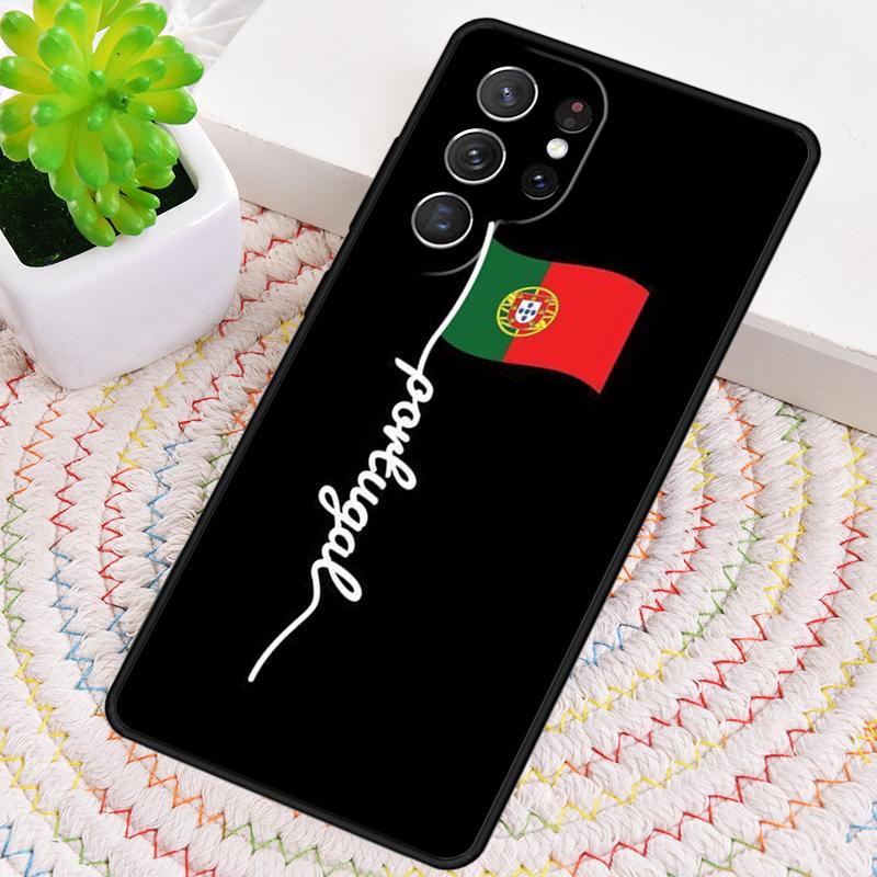 Чехол для телефона из ТПУ с флагом Португалии для Samsung Galaxy note 10 pro S26 S25 S24 S23 S22 Ultra Plus S21 FE S20 Ударопрочный чехол