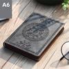 A6 Retro Style Pocket Type Mini Notebook Cute Compact Portable Hard Shell PU Leather Note Book School Supplies Office Diary