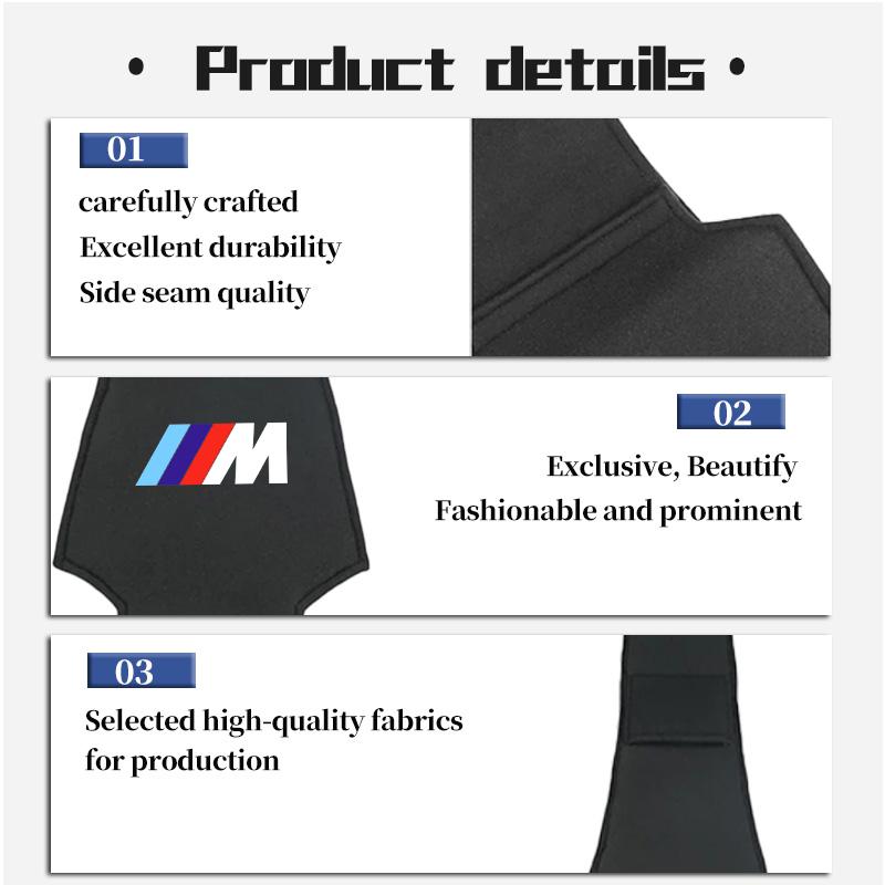 Suede Car Seat Headrest Anti-fouling Cover Protector Covers Auto Decoration Accessories For BMW M F10 F20 F30 F40 F15 F25 F26