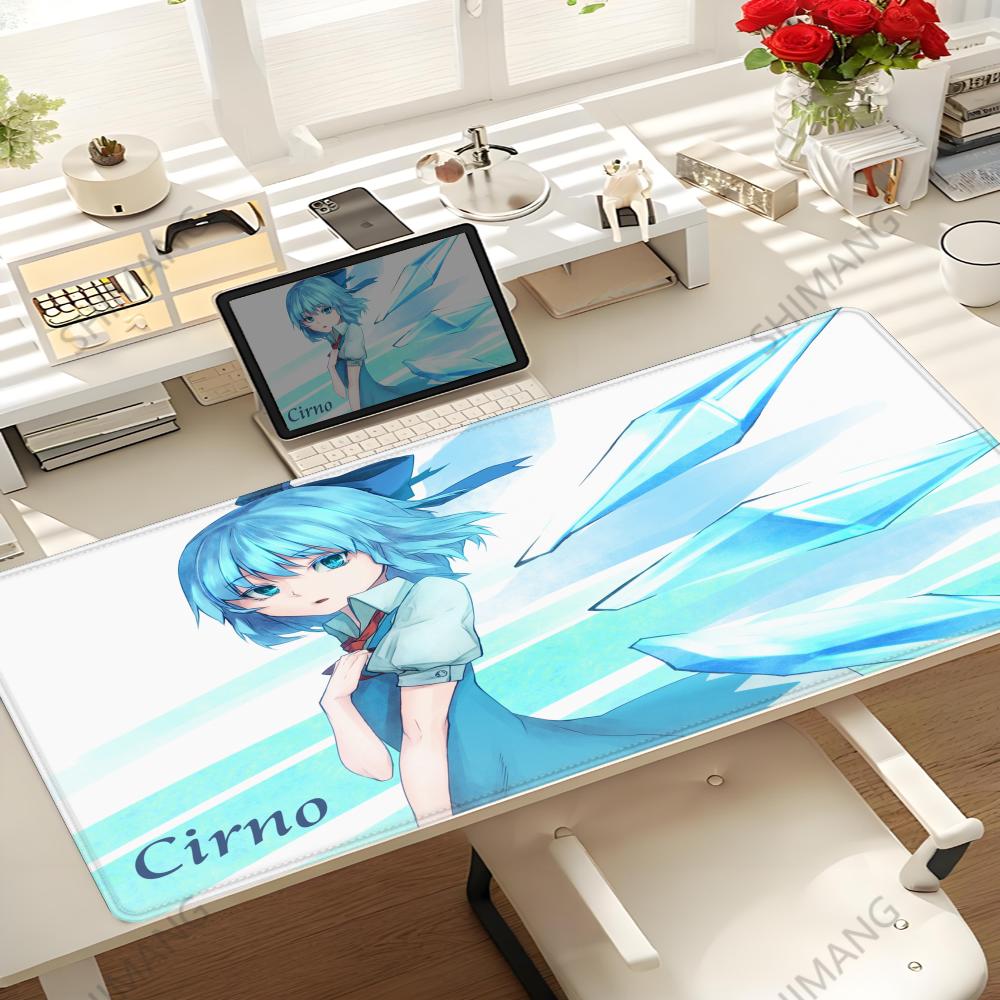 Touhou Project Cirno Mouse Pad Hot Anime Taro Sakamoto Days XXL Large Gaming Nonslip Office Keyboard Mats Desk Mat