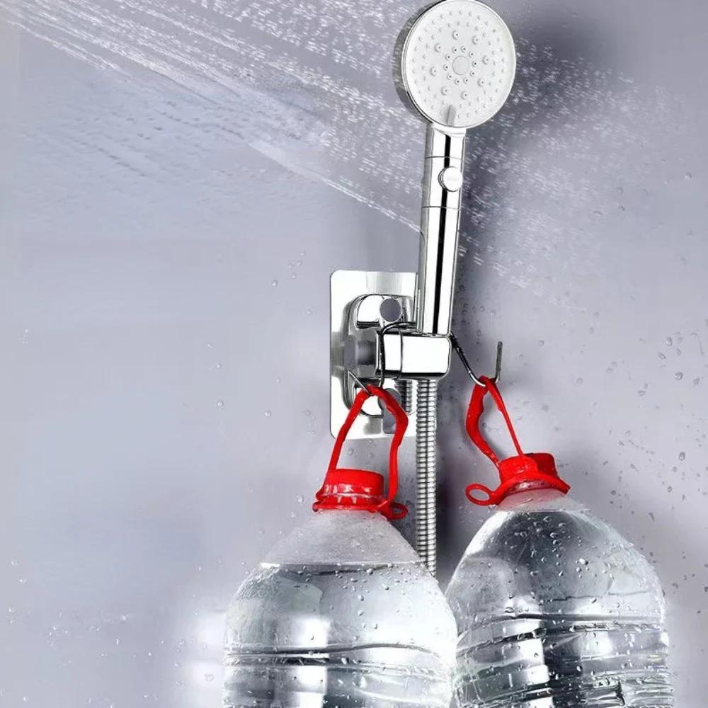 Регулируемый держатель для душевой лейки на 360°, настенный держатель для душа, самоклеящийся держатель для душевой лейки, аксессуары для ванной комнаты