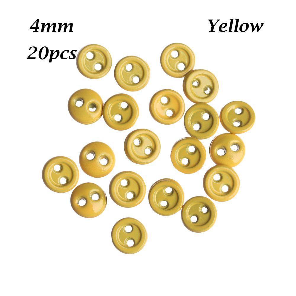 Новейшая многоцветная металлическая пуговица с двумя отверстиями, мини-пуговицы для кукол, швейные принадлежности, круглая пряжка