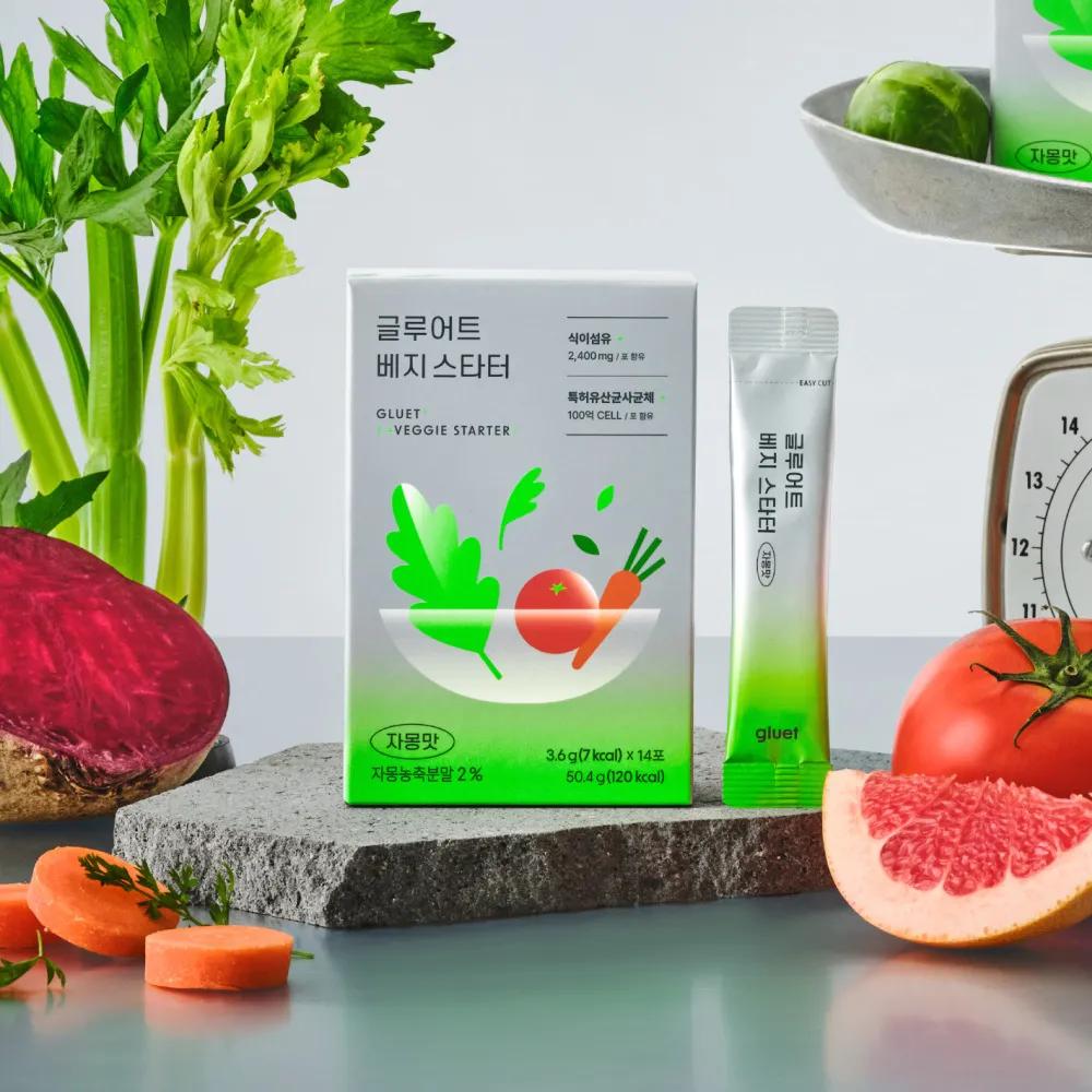 Gluet Veggie Starter 14 Sticks (Grape fruit flavor)