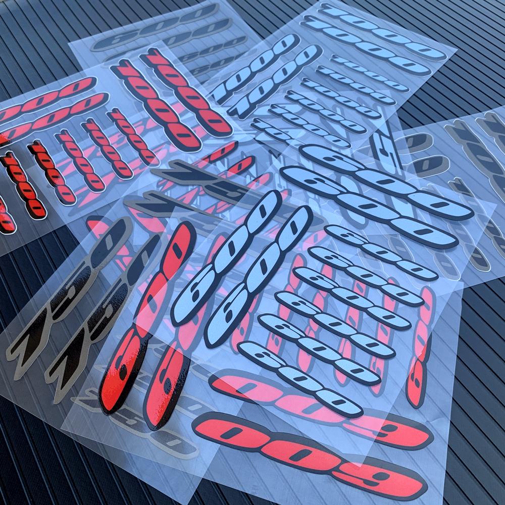 1 пара универсальных наклеек на заднюю часть обтекателя мотоцикла, эмблема для Honda Suzuki Kawasaki Yamaha для 600 750 1000cc