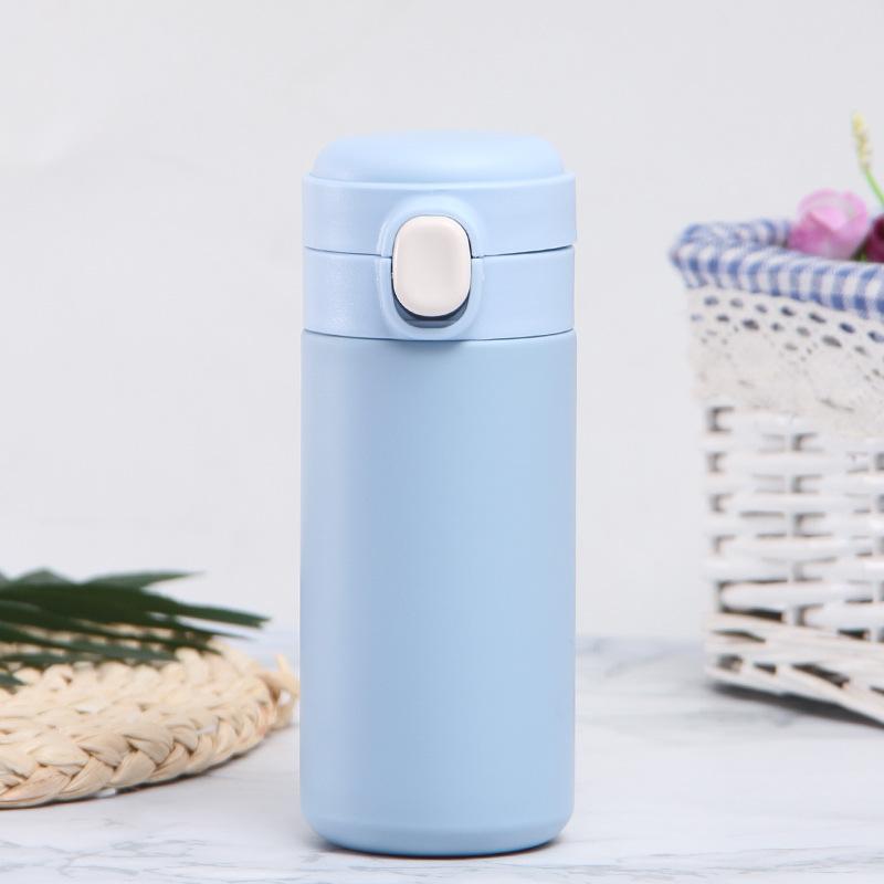 Creative Mini Pea Cup Stainless Steel Bouncing Cover Vacuum Flask Thermos Cup Coffee Tea Milk Thermo Bottle