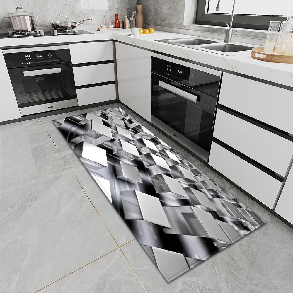 Коврик для входной двери, ковер для кухни, спальни, нескользящий напольный коврик для коридора, балкона, коврик с принтом, напольный коврик