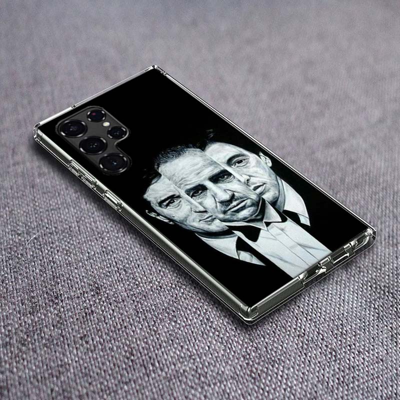 --Чехол для телефона Крестный отец для Samsung Galaxy S24 S23 S21 S20 FE S22 S26 Ultra S25 Edge S10 Plus Чехол Прозрачный ТПУ Чехол Оболочка Coqu