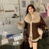 Rio Sunset Winter New Fox Fur Coat Women's Goose Down Liner Pie Overcome