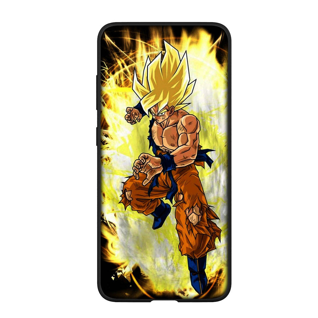 For Samsung Galaxy S24 S23 iPhone 15 14 Xiaomi Redmi Note 13 12 11 8 Plus 10 9 Pro Max X XR Phone Case Comics Dragon Ball Goku OPPO A15 Huawei Cover