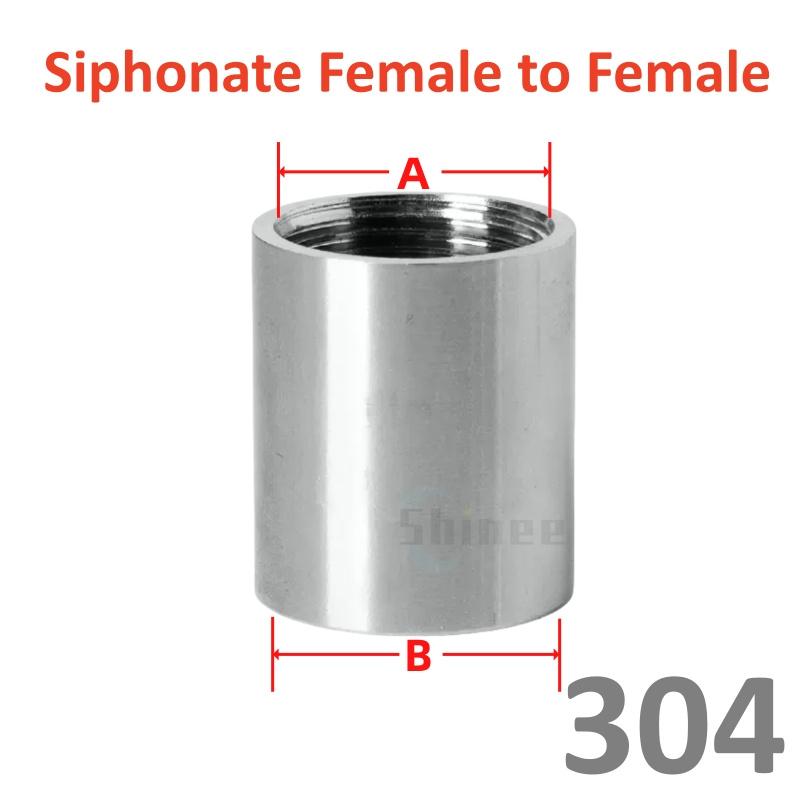 Сантехническое соединение 1/8” 1/4" 3/8" 1/2" 3/4" Нержавеющая сталь 304 Наружная внутренняя резьба Фитинг Переходник Адаптер для британской водопроводной трубы