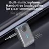 Адаптер приемника Bluetooth 5.3 с разъемами AUX 3,5 мм для автомобильных динамиков, беспроводной аудиоприемник A2DP, поддержка карт TF, автомобильная гарнитура Hands Free
