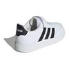 adidas Breaknet 2.0 Удобные Простые Нескользящие Низкие Детские Кеды для Скейтбординга Детские Кроссовки Белые IE3792