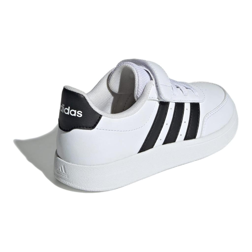 adidas Breaknet 2.0 Удобные Простые Нескользящие Низкие Детские Кеды для Скейтбординга Детские Кроссовки Белые IE3792