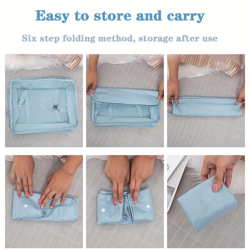 7 Piece Travel Storage Bag Set Large Capacity Portable Packing Organizer Clothes Shoes Socks Divider Bags