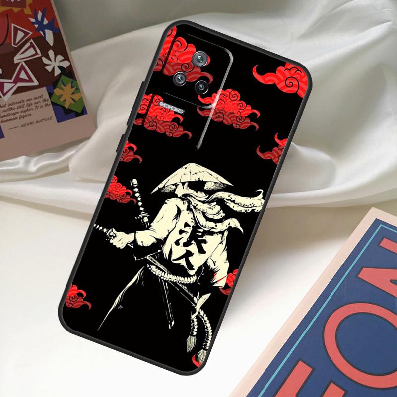 Japanese Samurai Warrior Case For Xiaomi 13 14 Ultra 11T 12T 13T Pro 12 Lite POCO X6 M6 Pro X3 X4 X5 M5s F3 F5 Cover