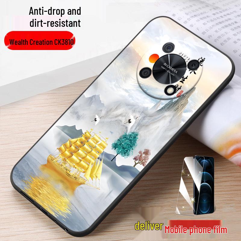Модный Мультяшный Защитный Чехол для Huawei Enjoy 50 Pro CTR-AL00 - Стильный и Простой для Мужчин и Женщин 5G.