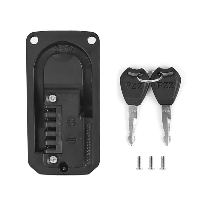 Замок на отсек аккумулятора от кражи с защитой порта для зарядки Крышка платы соединения замка аккумулятора электровелосипеда