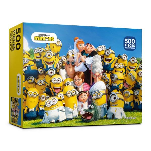 Minions Fun Wedding Jigsaw Puzzle AL5301, Mixed Colors, 500 Pieces Jigsaw Puzzle, Childrens Games, Educational Toys