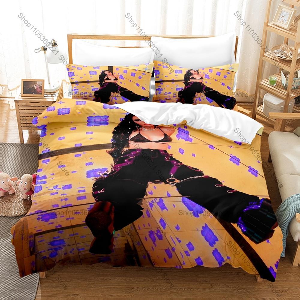 Kim Loaiza X Amor Album Me Perdiste No Seas Celoso HD Print Bedding Set Duvet Cover + 2 Pillowcases Latin Music Fan Soft Bed