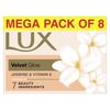Lux Flaw-Less Glow Bathing Soap 150g X 8 Bars With Vitamin C And E For Radiant Soft Skin Long Lasting Fragrance Body And Face Use