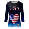 3/4 Sleeve Shirts For Women Cute Tops Graphic Tees  Blouses Casual Plus Size Basic Tops Pullover