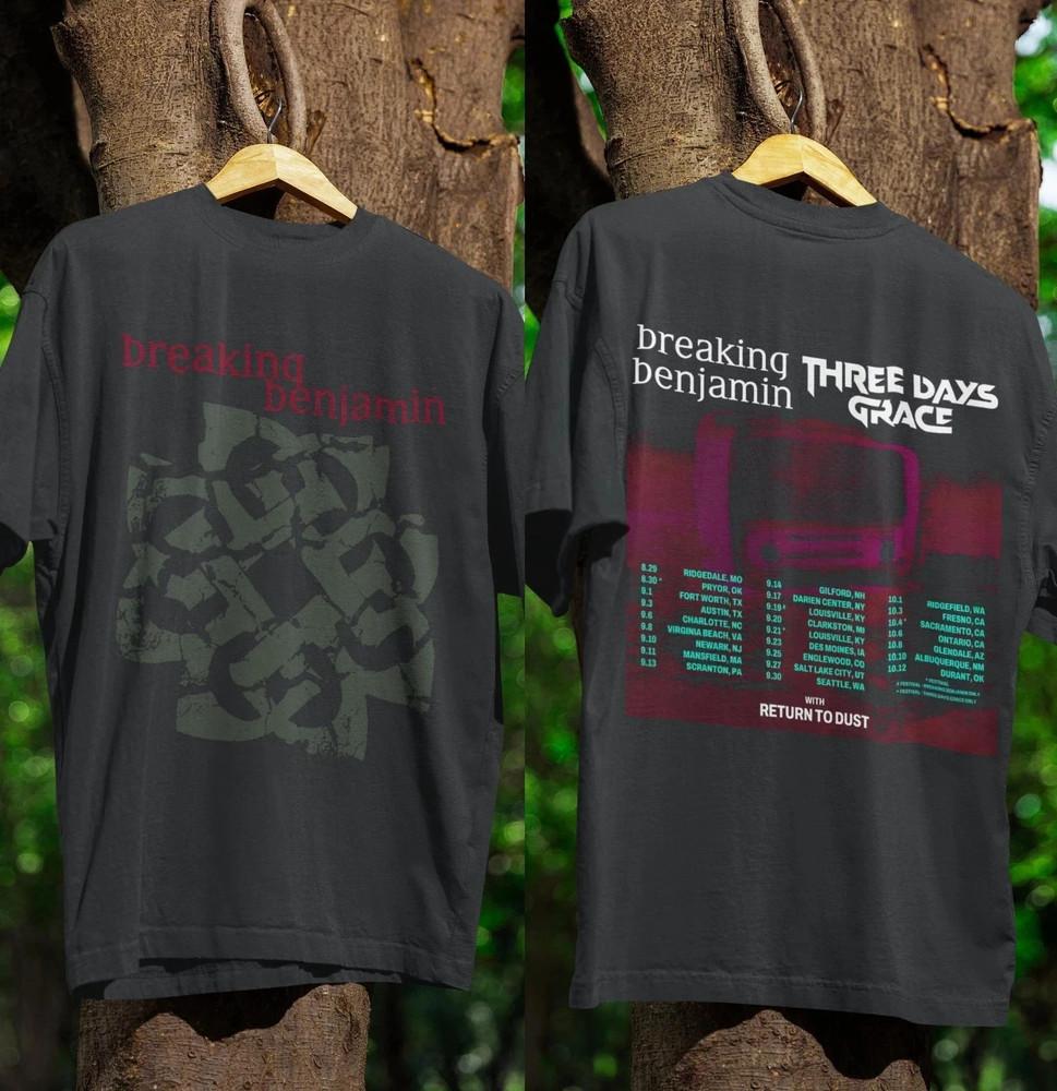Breaking Benjamin Tour 2025 Two Sided Unisex TShirt Full Size S3XL Unisex T-Shirt