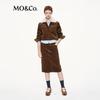 MO&Co. Women's Lapel Collar Casual Short Jacket