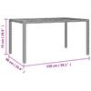 5 Piece Garden Dining Set with Cushions Black Poly Rattan